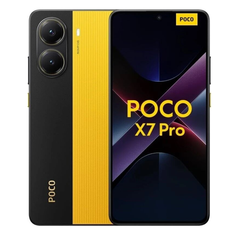 Xiaomi Poco X7 Pro 5G, 6.67" 1.5K 120Hz AMOLED Display, Dimensity 8400-Ultra, 50MP Main Camera, IP68, 6000mAh Battery, Secure fingerprint and face unlock
