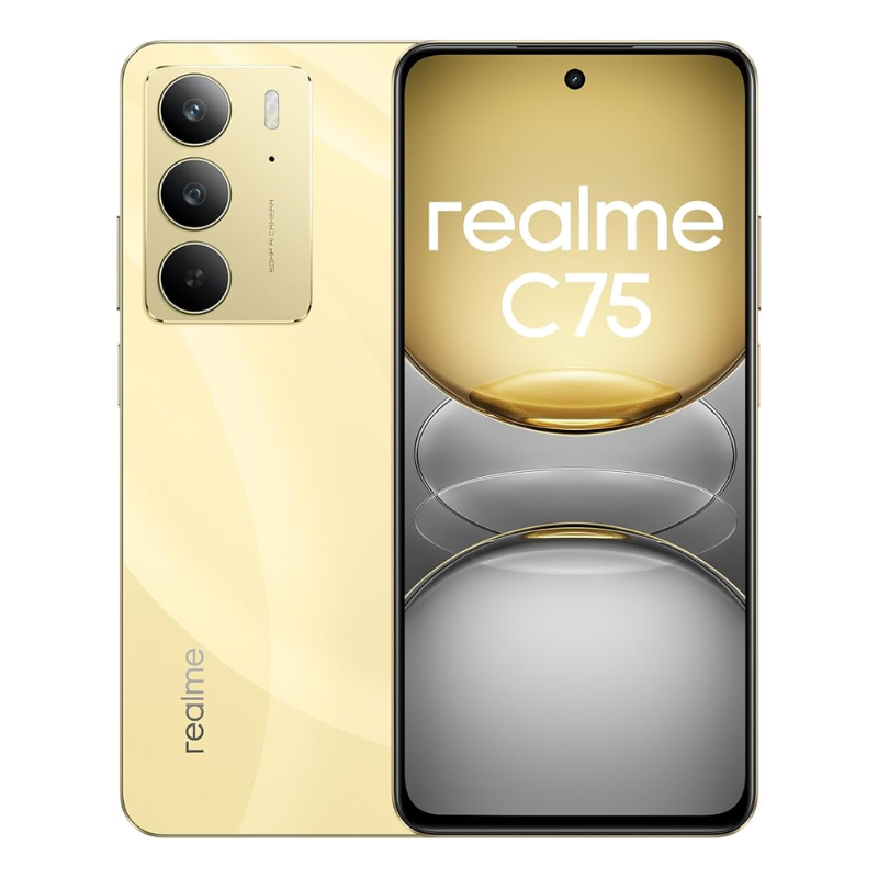 Realme C75, 6.72" 90Hz FHD Display, 50MP Super Clear AI Camera, 5828mAh Massive Battery, IP69 Dust and Water Resistance, First Military Grade Protection, UAE Version