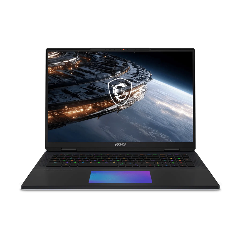 MSI Titan 18 HX A2WJ, 18" UHD+ Mini LED 240Hz Display, Ultra 9 290HX Plus, 64GB RAM, 2TB SSD, 24GB NVIDIA RTX 5090 Graphics, English-Arabic Keyboard, Windows 11 Home, 9S7-182411-1082