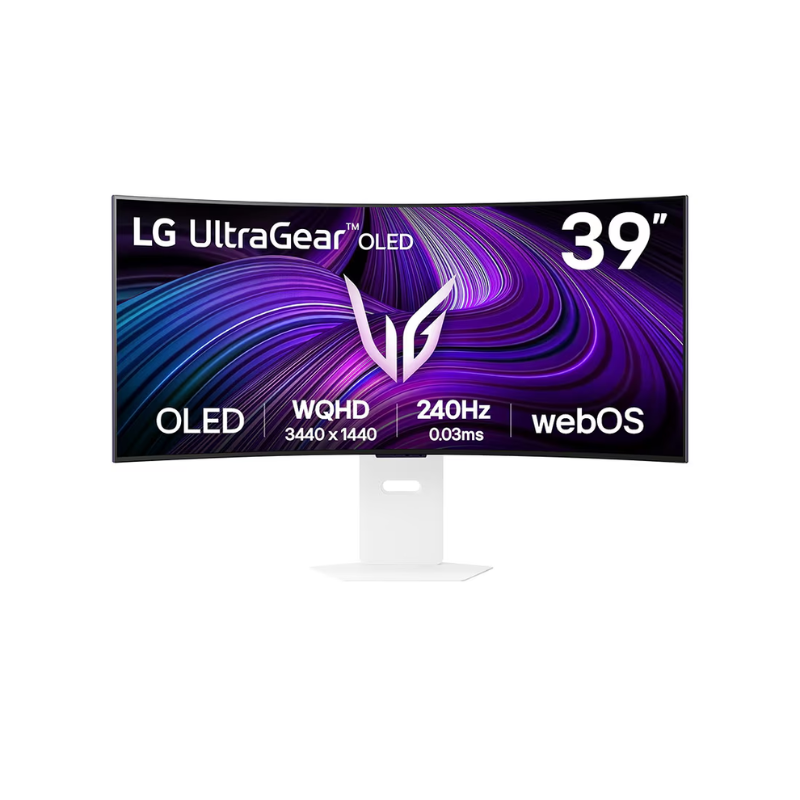 LG 34" OLED 240Hz WQHD Curved Smart Gaming Monitor with 240Hz refresh rate/ 0.03ms (GtG) response time, 34GX90SA-W