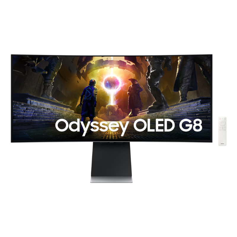 Samsung 34" Gaming Monitor G8 Odyssey OLED Ultra Wide QHD with Smart Functions 175Hz 0.03Ms, LS34DG852SMXUE