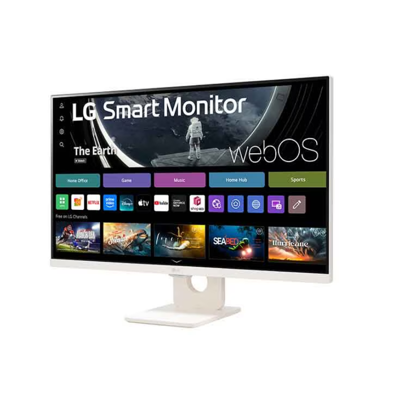 LG 27" Smart Monitor. Full HD IPS Display with webOS, 27U511SA-W