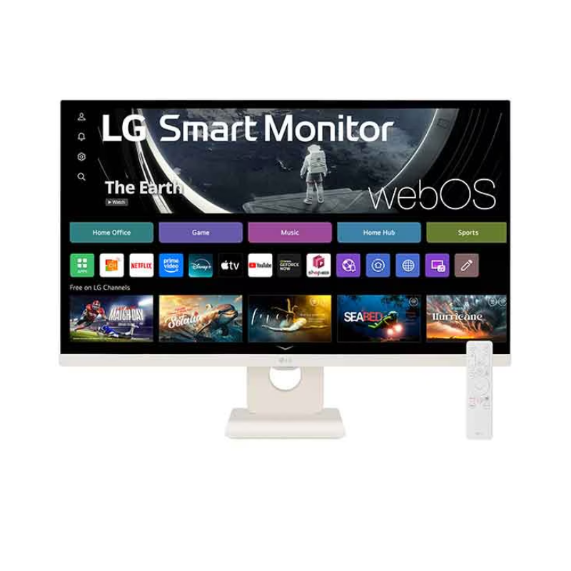 LG 27" Smart Monitor. Full HD IPS Display with webOS, 27U511SA-W