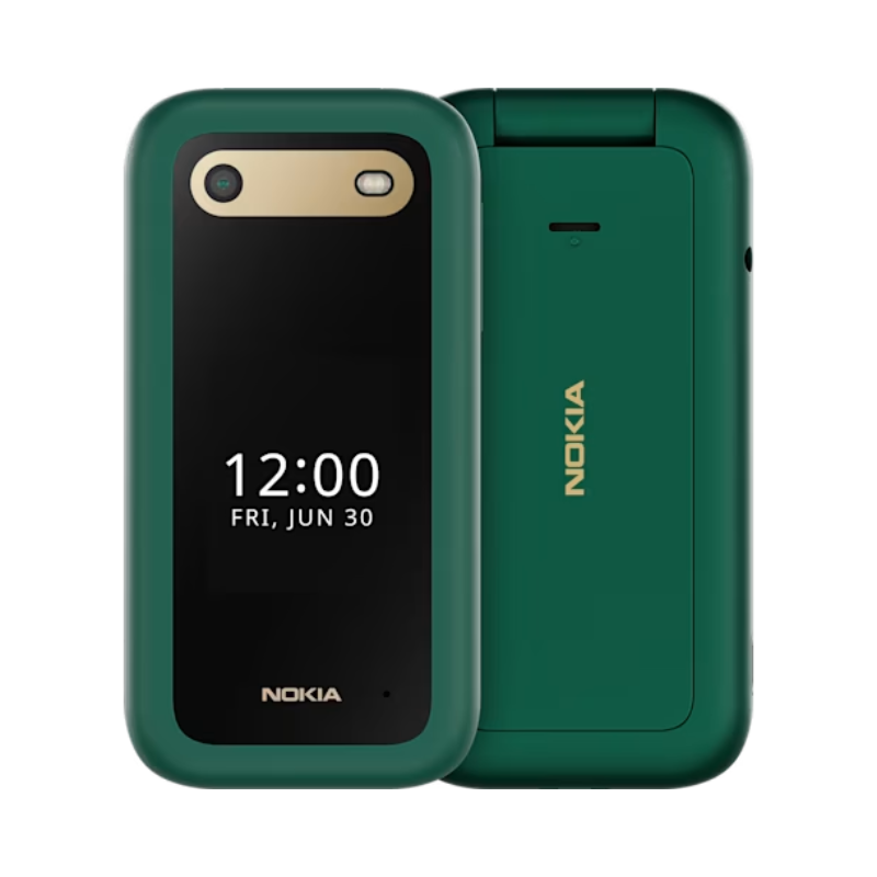 Nokia 2660 Flip, 2.8" Display, 4G Connectivity, Hearing Aid Compatibility (Hac), Built-In Camera, MP3 Player, Wireless FM Radio And Classic Games (Dual SIM), Blue, UAE Version