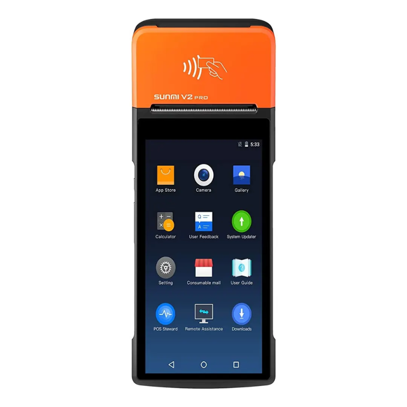 Sunmi V2 pro 4G Android Handheld POS Terminal with Printer Wi-Fi NFC Mobile POS Devices Thermal Ticket Portable Printer