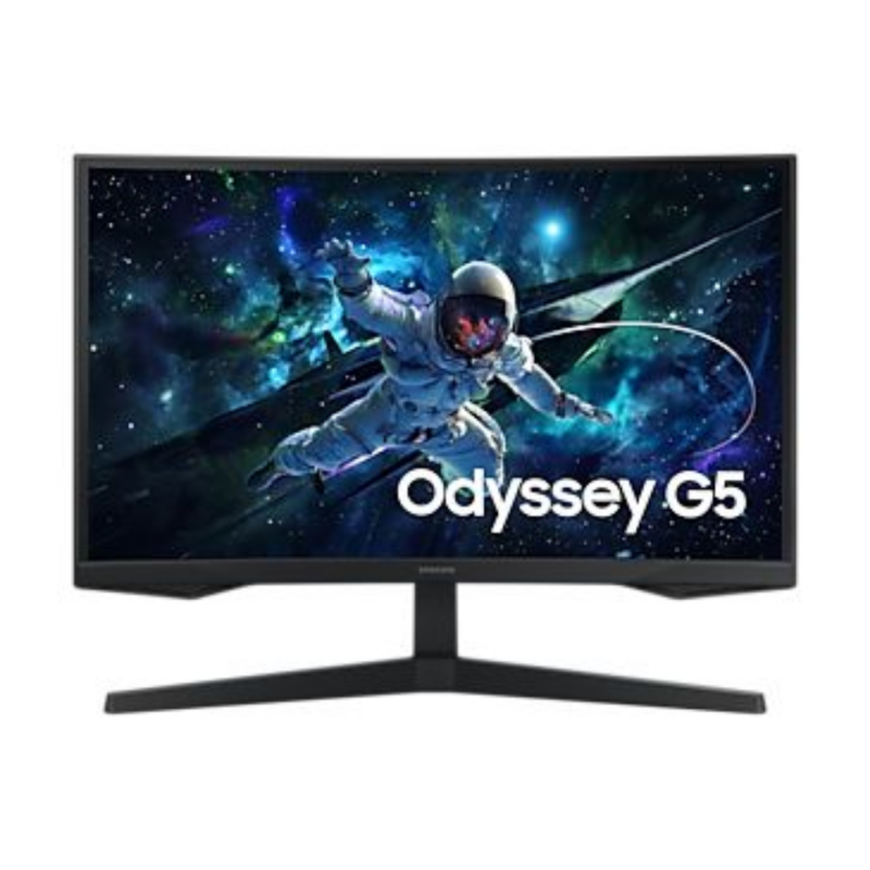 Samsung Odyssey G5 G55C Gaming Monitor, 27" QHD Display, 1000R Curved Screen, 165Hz, AMD FreeSync, LS27CG552EMXUE
