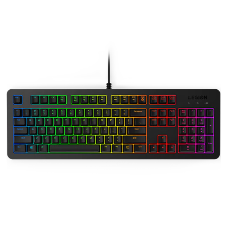Lenovo Legion K300 RGB Gaming Keyboard, 20 million Clicks Lifecycle, Dynamic Five-Zone RGB Illumination, Upto 24 Anti Ghosting Keys, GY40Y57722