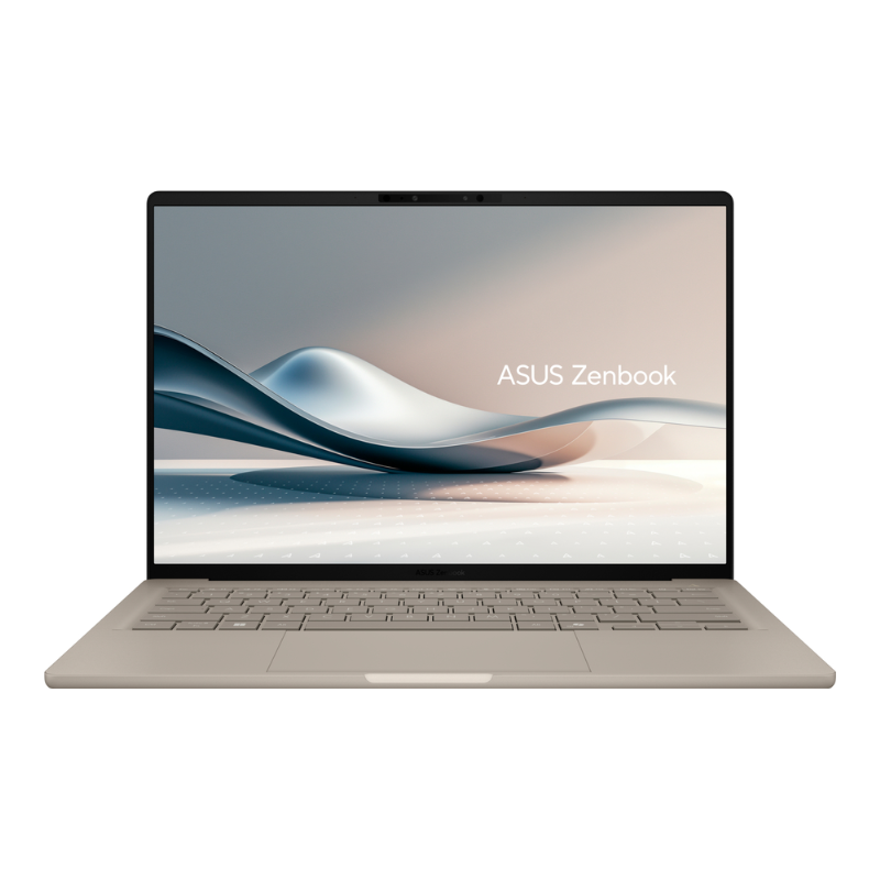 Asus Zenbook A14 (UX3407QA) Copilot+ PC, 14.0 OLED WUXGA Display, Snapdragon X X1 26 100, 16GB RAM, 1TB SSD, Qualcomm Adreno Graphics, English-Arabic Keyboard, Window 11 Home, UX3407QA-QD180W