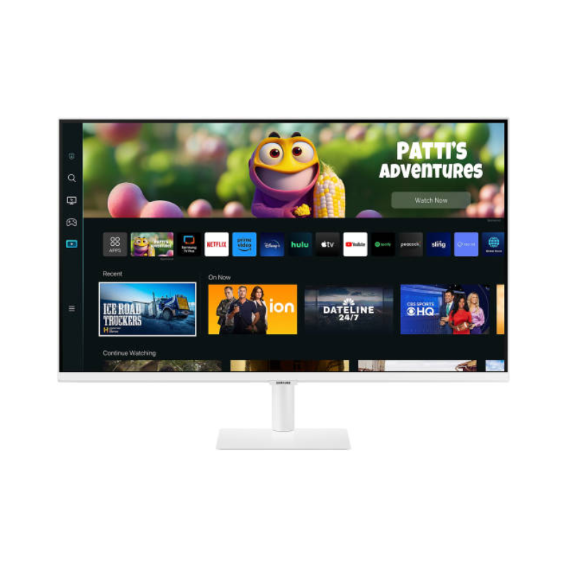 Samsung 27" Monitor M5 with Smart TV Experience, 60Hz Refresh Rate & 4ms (GTG) Response Time, Tizen™ OS, White, LS27CM501EMXUE