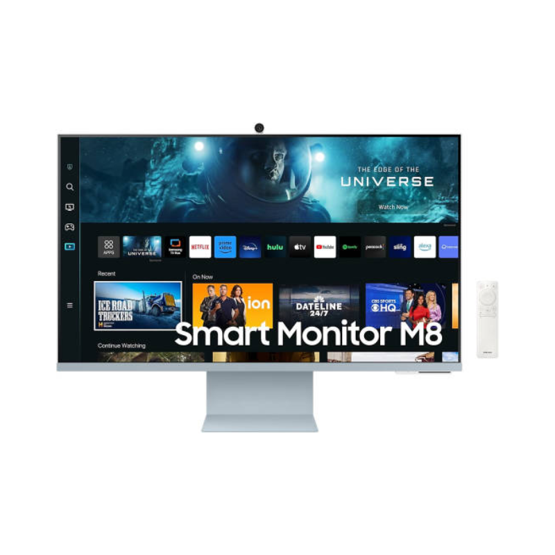 Samsung 32" 4K Smart Monitor M8 M80C, 60Hz Refresh Rate & 4ms (GTG) Response Time, Tizen™ OS, Cloud Blue, LS32CM80BUMXUE