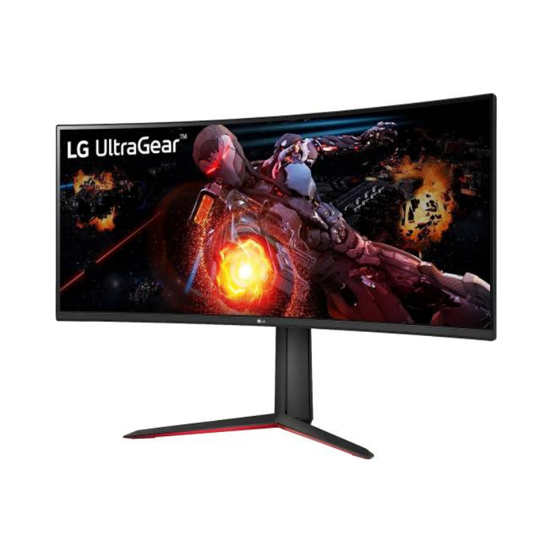 LG 34" UltraGear™ QHD Curved Gaming Monitor, 160Hz Refresh Rate & 5ms (GtG at Faster) Response Time, AMD FreeSync™ Premium, Black, 34GP63A-B