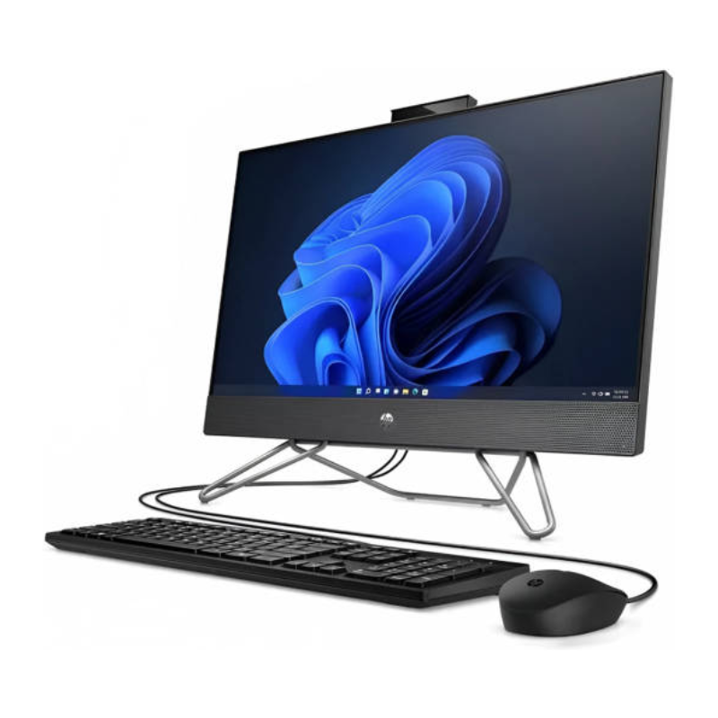 HP 24-cb1009ne Bundle AIO Desktop PC, 23.8" FHD Touch Display,Intel® Core™ i5-1235U, 8GB RAM, 512GB SSD, 2GB NVIDIA® GeForce MX450, Windows 11 Home, English-Arabic Keyboard, Black, CB1009NE-6J7F3EA