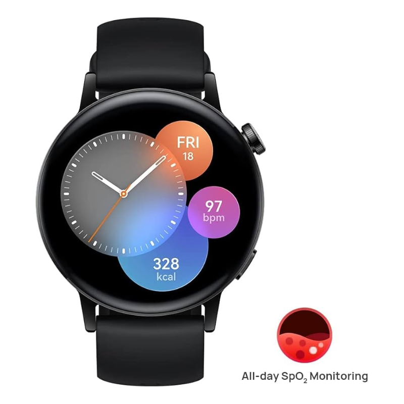 Huawei Watch GT 3 (42mm), Up to 2-week Battery Life, All-day Health Management, Global Version