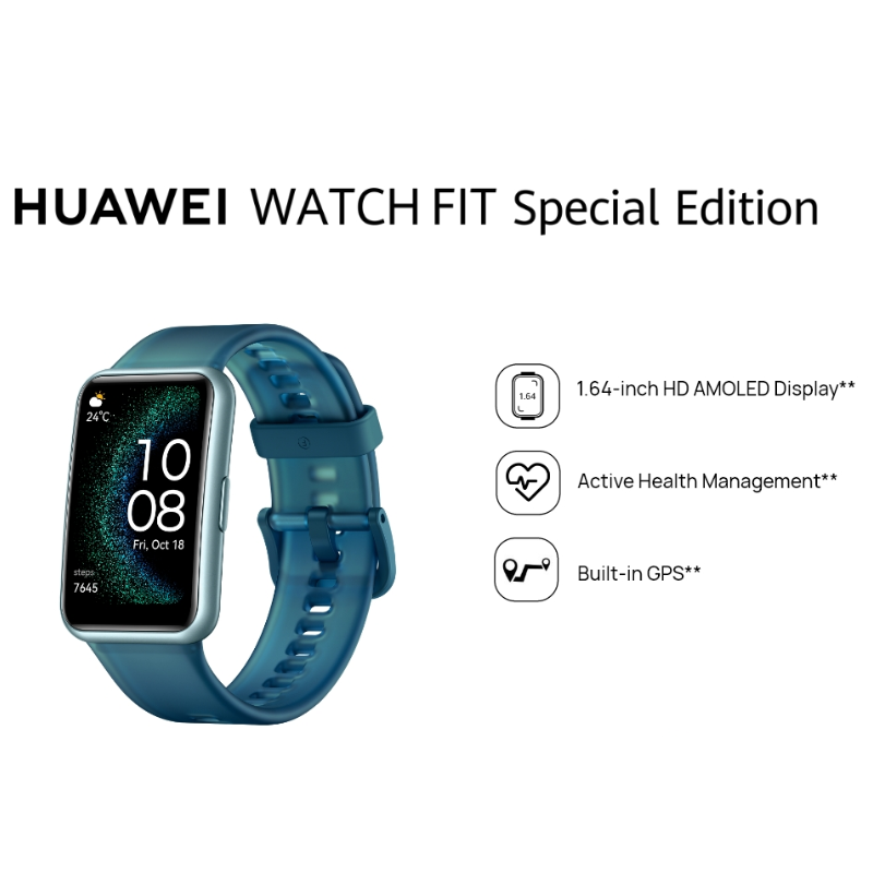 Huawei Watch Fit SE, 1.64-inch HD AMOLED Display, Professional Health Management, Built-in GPS, Global Version
