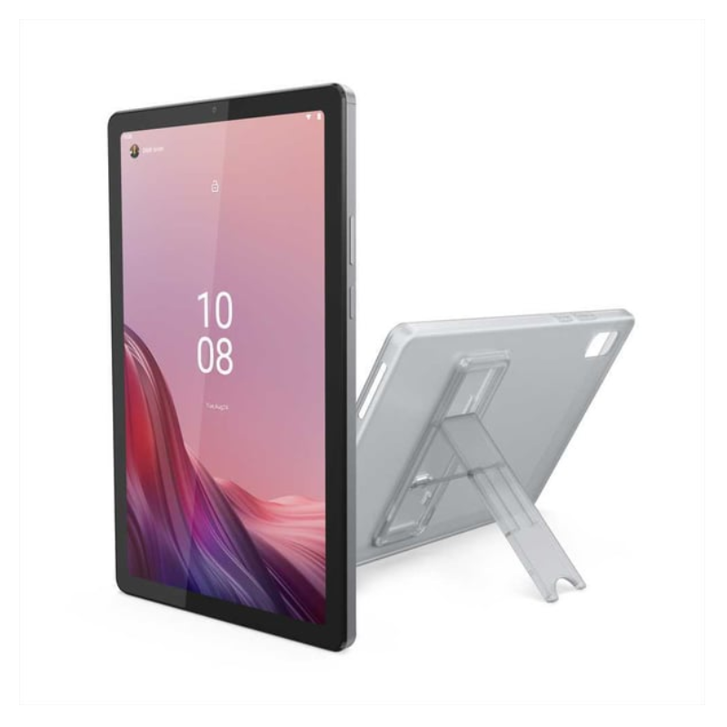 Lenovo Tab M9 LTE with Clear Case, 9" IPS Anti-fingerprint Display, 5100 mAh Battery, Android Tablet, Arctic Grey, TB310XU
