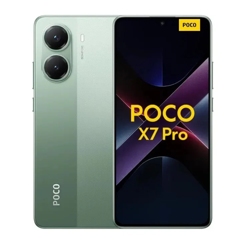 Xiaomi Poco X7 Pro 5G, 6.67" 1.5K 120Hz AMOLED Display, Dimensity 8400-Ultra, 50MP Main Camera, IP68, 6000mAh Battery, Secure fingerprint and face unlock, UAE Version