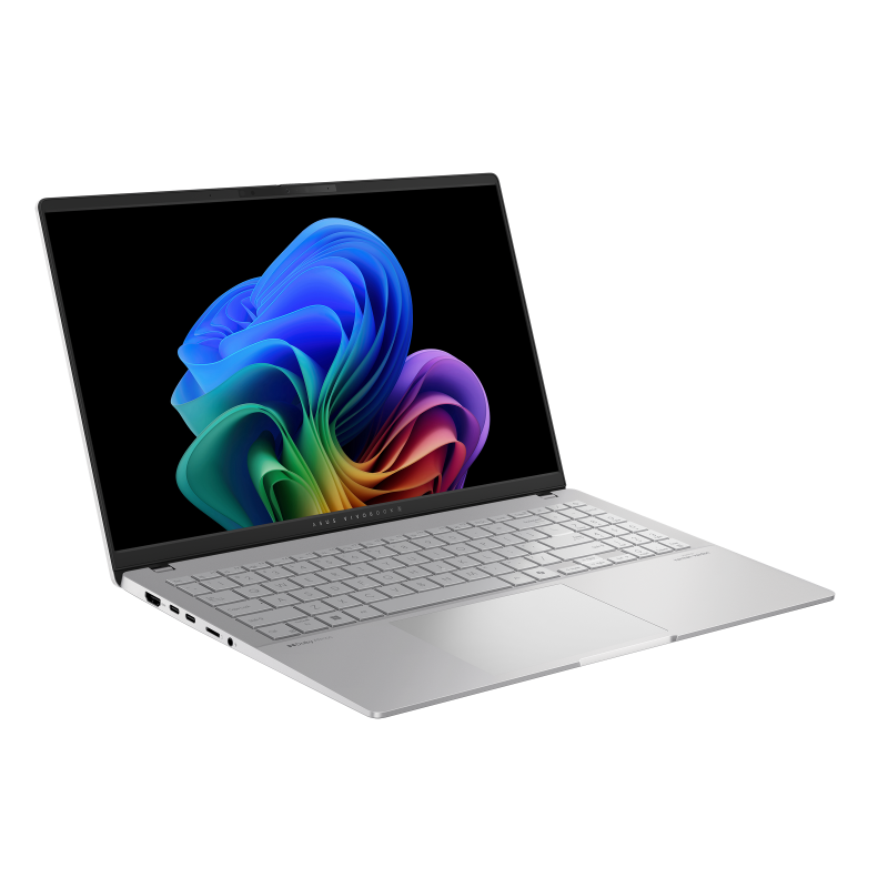 ASUS Vivobook S15 (S5507) Copilot+ PC, 15.6" 3K 120 Hz OLED Display, Snapdragon® X Elite X1E 78 100, 32GB RAM, 1T SSD, Qualcomm® Adreno™ GPU, English / Arabic Keyboard, Windows 11 Home, Silver, S5507QA-MA001W