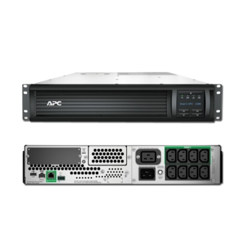 APC Smart-UPS, Line Interactive, 2200VA, Rackmount 2U, 230V, 8x IEC C13+2x IEC C19 outlets, SmartConnect Port+SmartSlot, AVR, LCD, SMT2200RMI2UC