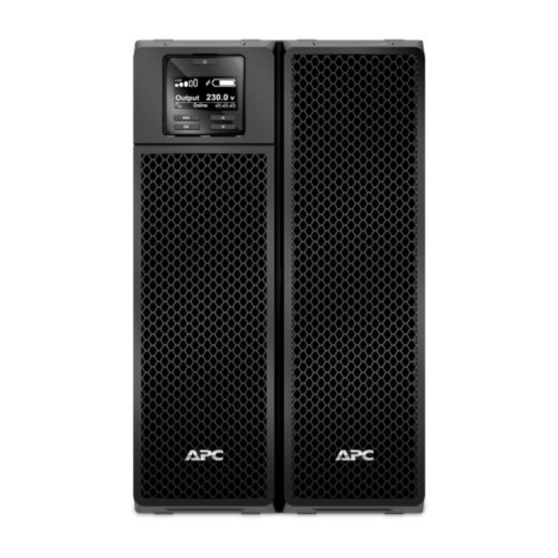 APC Smart-UPS On-Line, 8kVA/8kW, Tower, 230V 3:1 and 1:1, 6x C13+4x C19 IEC outlets, Network Card+SmartSlot, Extended runtime, W/O rail kit, SRT8KXLI