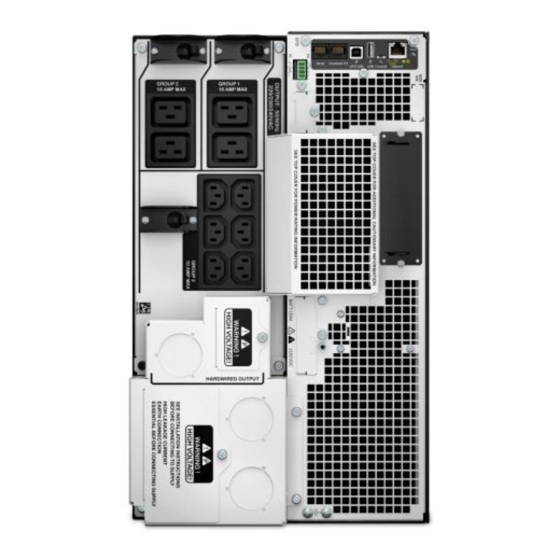 APC Smart-UPS On-Line, 8kVA/8kW, Tower, 230V 3:1 and 1:1, 6x C13+4x C19 IEC outlets, Network Card+SmartSlot, Extended runtime, W/O rail kit, SRT8KXLI