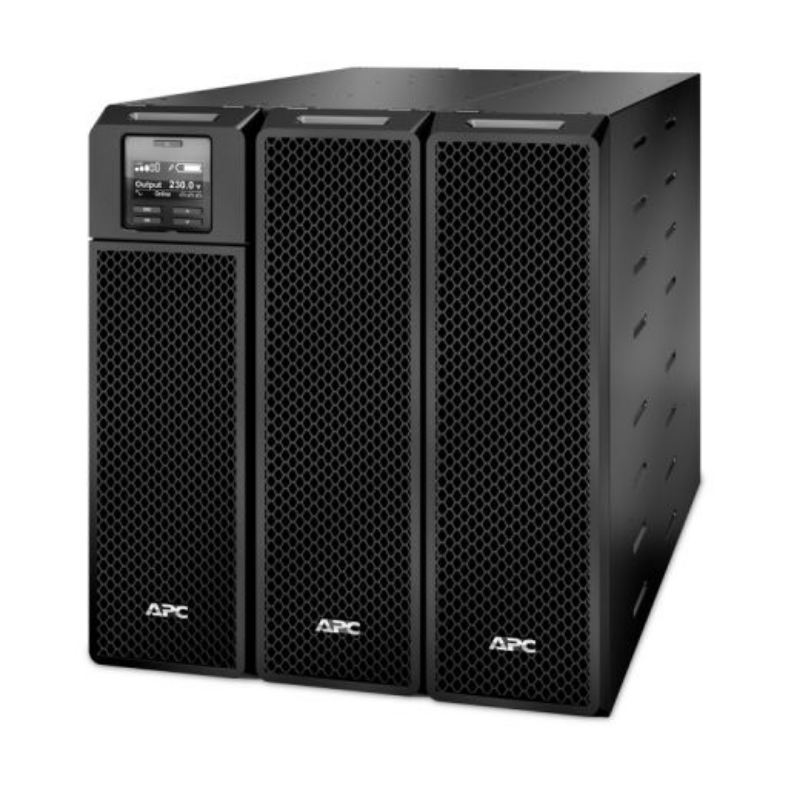 APC Smart-UPS On-Line, 8kVA/8kW, Tower, 230V 3:1 and 1:1, 6x C13+4x C19 IEC outlets, Network Card+SmartSlot, Extended runtime, W/O rail kit, SRT8KXLI