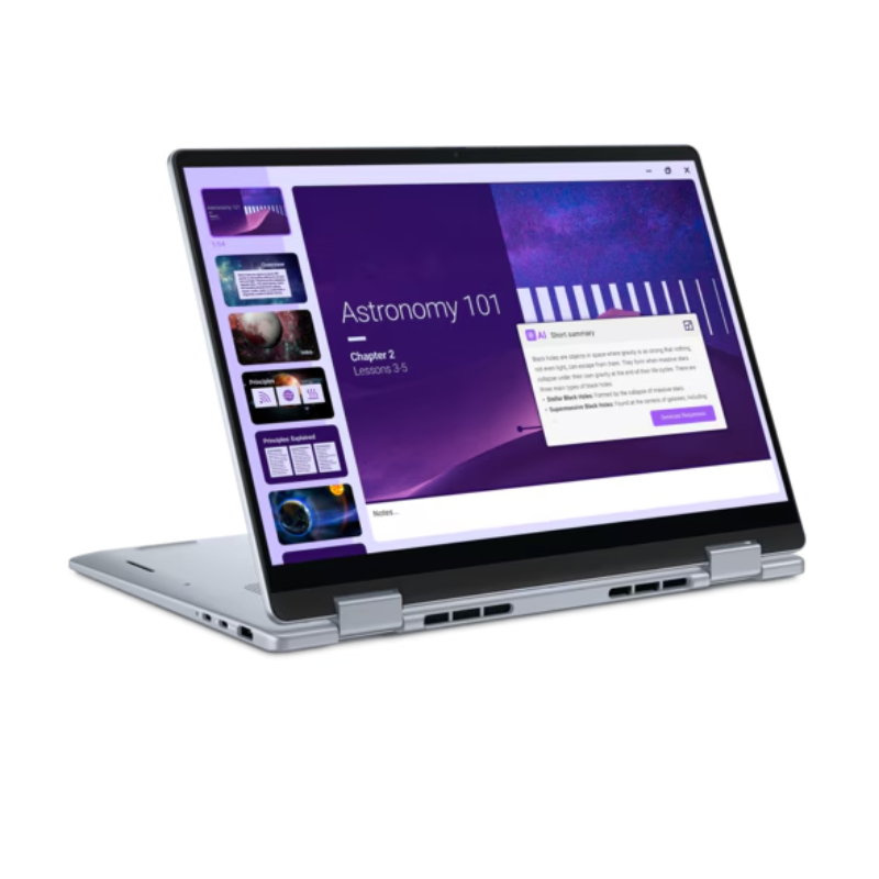 Dell 14 Plus 2-in-1, 14" Touch and Flip Display, Intel Core Ultra 7-256V, 16GB RAM, 1TB SSD, Intel Graphics, Eng-Arab Keyboard, Windows 11 Home, DB04250-109388