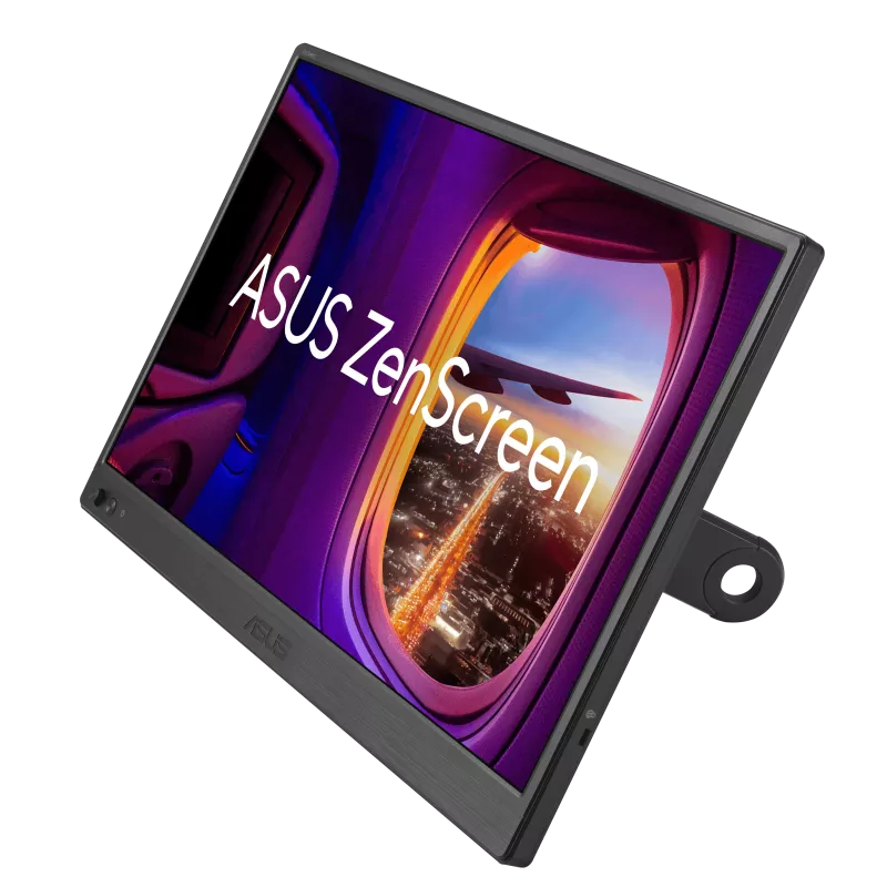 Asus ZenScreen MB169CK Portable USB Monitor- 16 inch (15.6 inch viewable), Full HD, IPS, dual USB Type-C, Flicker Free, Blue Light Filter, Anti-glare surface, 360° kickstand