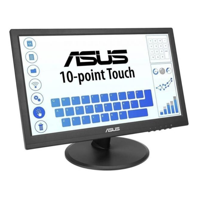 Asus VT168HR Touch Monitor - 15.6" (1366x768), 10-point Touch, HDMI, Flicker free, Low Blue Light, Wall-mountable, Eye care