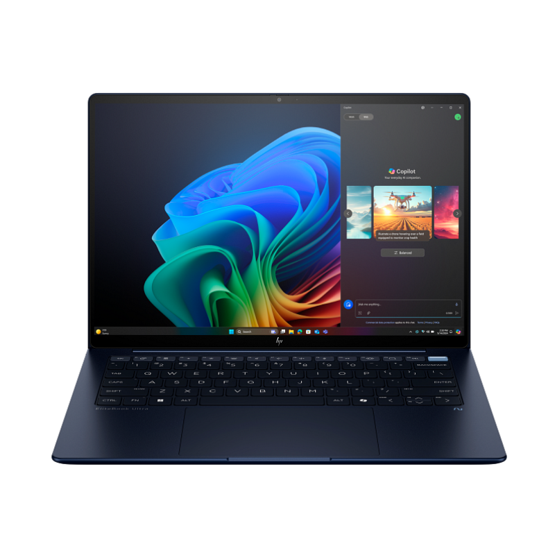 HP EliteBook Ultra G1i Notebook Next Gen AI PC (B66W6AT), 14" 2.8K OLED Touch Flip Display, Intel Core Ultra 7 258V, 32GB RAM, 1TB SSD, Intel Graphics, English Keyboard, Windows 11 Pro, B66W6AT#ABV
