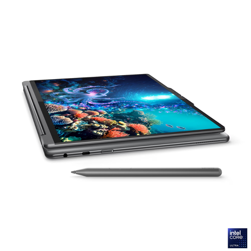 Lenovo Yoga 9 2-in-1 14ILL10, 14" 2.8K OLED Touch N' Flip Display, Intel Core Ultra 7 256V, 32GB RAM, 1TB SSD, Intel Graphics, English-Arabic Keyboard, Windows 11 Home, 83LC0013AX