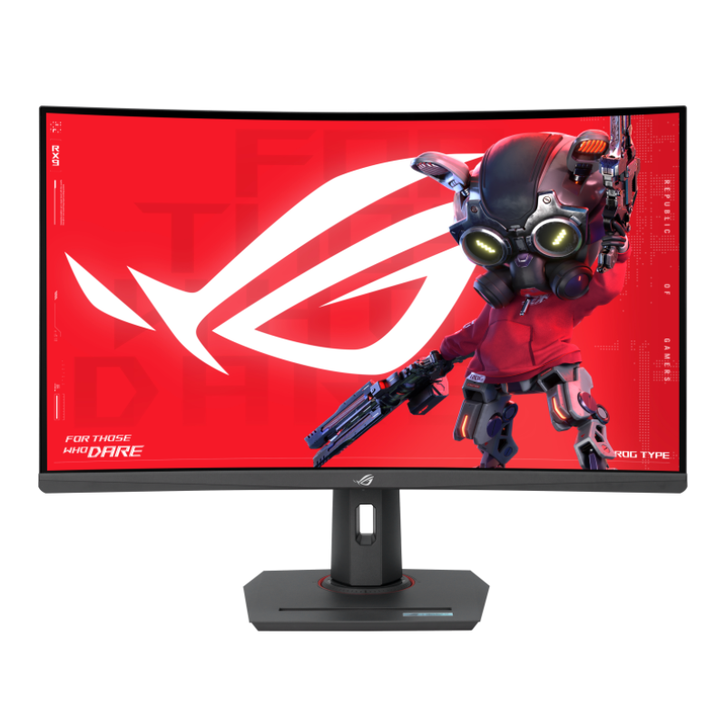 Asus ROG Strix XG32WCS USB Type-C Gaming Monitor – 32-inch (31.5 viewable), Curved, 180Hz (Above 144Hz), 1ms (GTG), Fast VA, Extreme Low Motion Blur Sync, USB Type-C, FreeSync, DisplayWidget Center, tripod socket, HDR