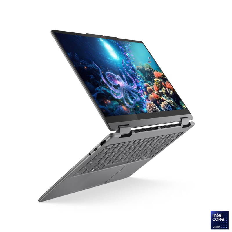 Lenovo Yoga 7 2-in-1 14ILL10, 14.0" 2.8K OLED Touch & Flip Display, Intel Ultra 7 258V, 32GB RAM, 1TB SSD, Intel ARC Graphics, English-Arabic Keyboard, Windows 11 Home, 83JQ003TAX