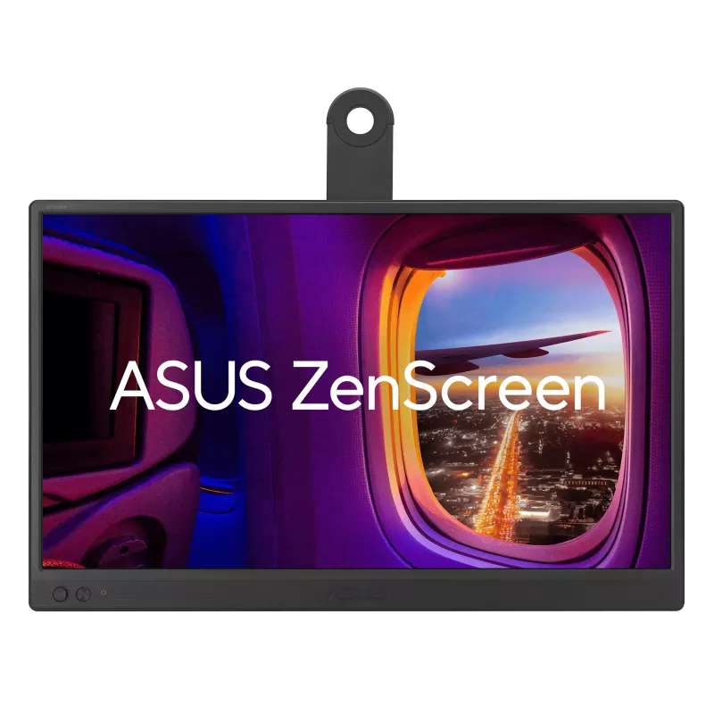 Asus ZenScreen MB169CK Portable USB Monitor- 16 inch (15.6 inch viewable), Full HD, IPS, dual USB Type-C, Flicker Free, Blue Light Filter, Anti-glare surface, 360° kickstand