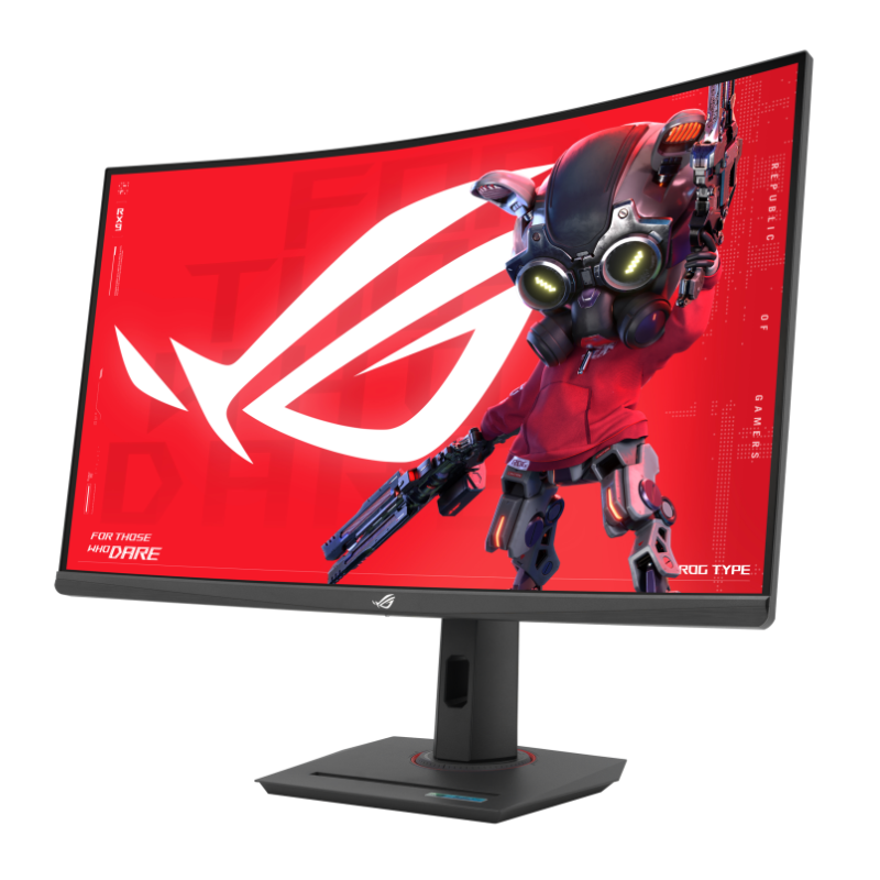 Asus ROG Strix XG32WCS USB Type-C Gaming Monitor – 32-inch (31.5 viewable), Curved, 180Hz (Above 144Hz), 1ms (GTG), Fast VA, Extreme Low Motion Blur Sync, USB Type-C, FreeSync, DisplayWidget Center, tripod socket, HDR