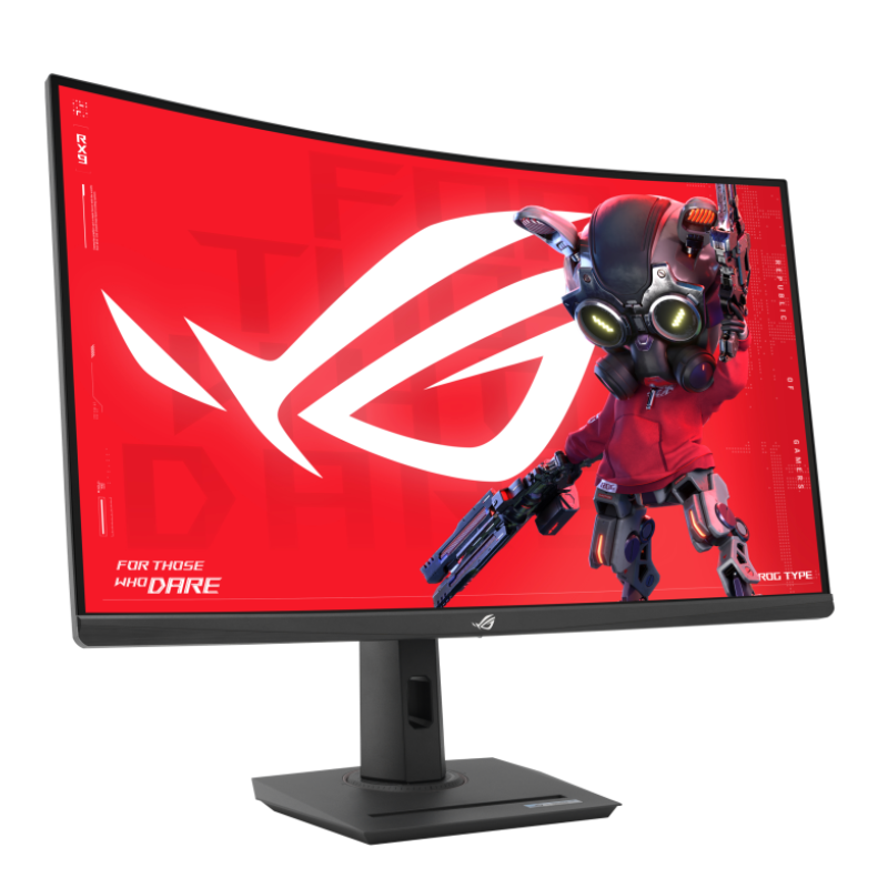 Asus ROG Strix XG32WCS USB Type-C Gaming Monitor – 32-inch (31.5 viewable), Curved, 180Hz (Above 144Hz), 1ms (GTG), Fast VA, Extreme Low Motion Blur Sync, USB Type-C, FreeSync, DisplayWidget Center, tripod socket, HDR