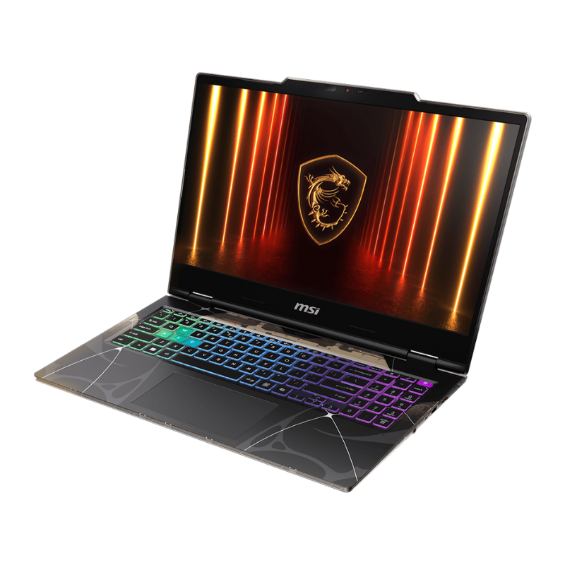MSI Cyborg 15 B2RWFKG, 15.6" FHD IPS 144Hz Display, Intel Core 7 240H, 16GB RAM, 1TB SSD, 8GB NVIDIA RTX 5060 Graphics, English-Arabic Keyboard, Windows 11 Home, 9S7-15Q342-274