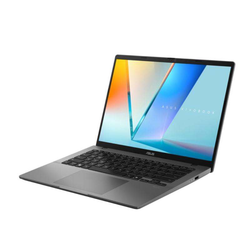 Asus Vivobook S14 (S3407QA) Copilot+ PC, 14.0" FHD Display, Snapdragon X X1 26 100, 16GB RAM, 1TB SSD, Intel® UHD Graphics, English-Arabic Keyboard, Window 11 Home, S3407QA-KP014W