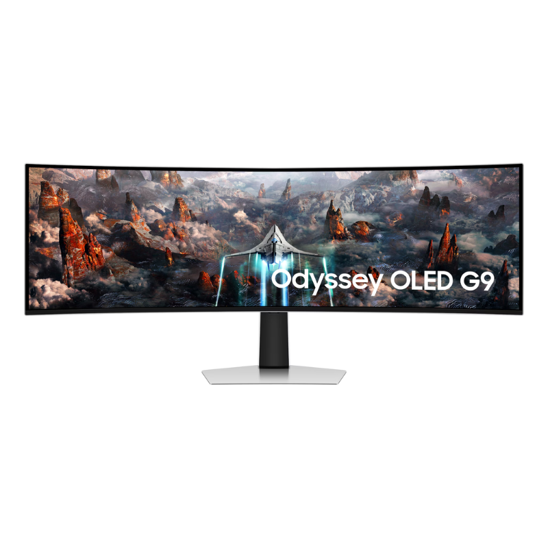 Samsung 49" Odyssey OLED G9 G93SC DQHD(5120 x 1440) Curved Monitor, 0.03MS, 240Hz, HDMI, DP, Height/Tilt, Adjustable, LS49CG934SMXUE