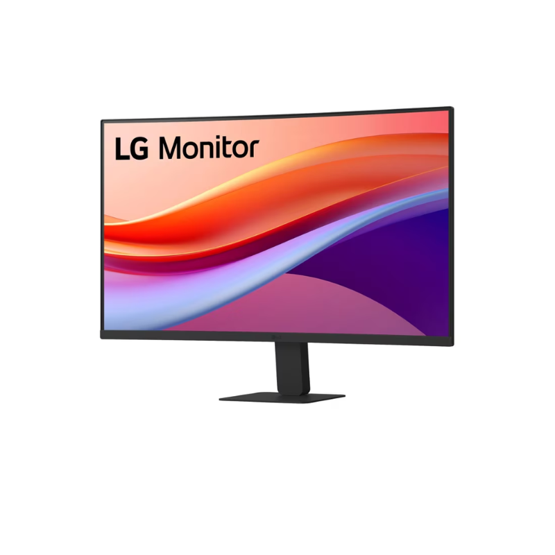 LG 27" FHD curved monitor with 100Hz refresh rate and USB-C port, 27U421A-B