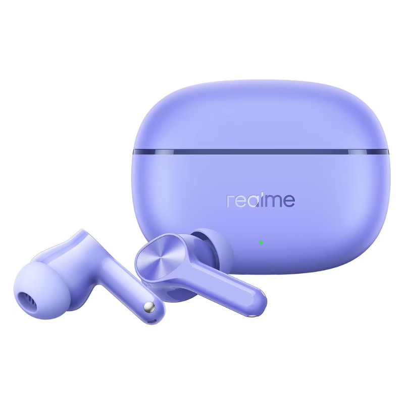 Realme T200 Lite, Ultra-Low Latency, Dual Device Connection, Quad-Mic AI, 12.4mm Dynamic Bass, Up to 48 Hours of Playback