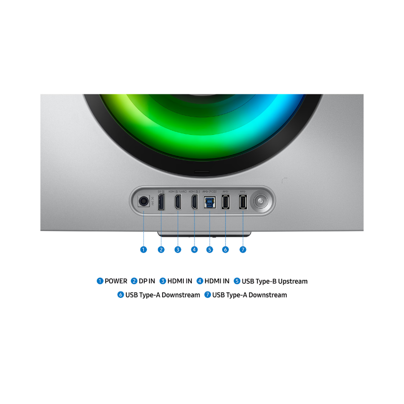 Samsung 34" Gaming Monitor G8 Odyssey OLED Ultra Wide QHD with Smart Functions 175Hz 0.03Ms,  LS34DG852SMXUE