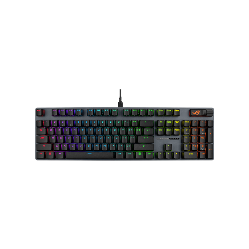 ASUS - ROG Strix Scope II X Full-size Wireless Mechanical RGB Gaming Keyboard with Hot-Swappable ROG NX Snow Switches - 90MP03XF-BKCA00