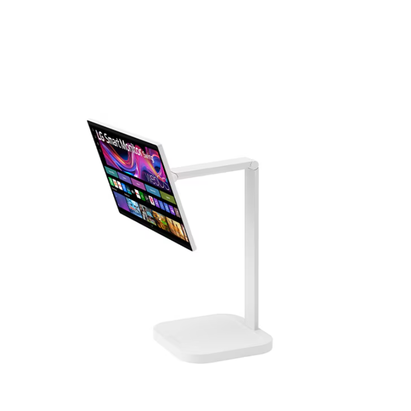 LG 31.5" 4K UHD IPS Smart Monitor Swing with touchscreen, featuring a unique movable stand and webOS system, 32U889SA-W