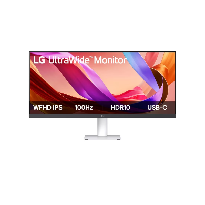 LG 29" UltraWide WFHD monitor with 100Hz, HDR10, and borderless design, 29U531A-W