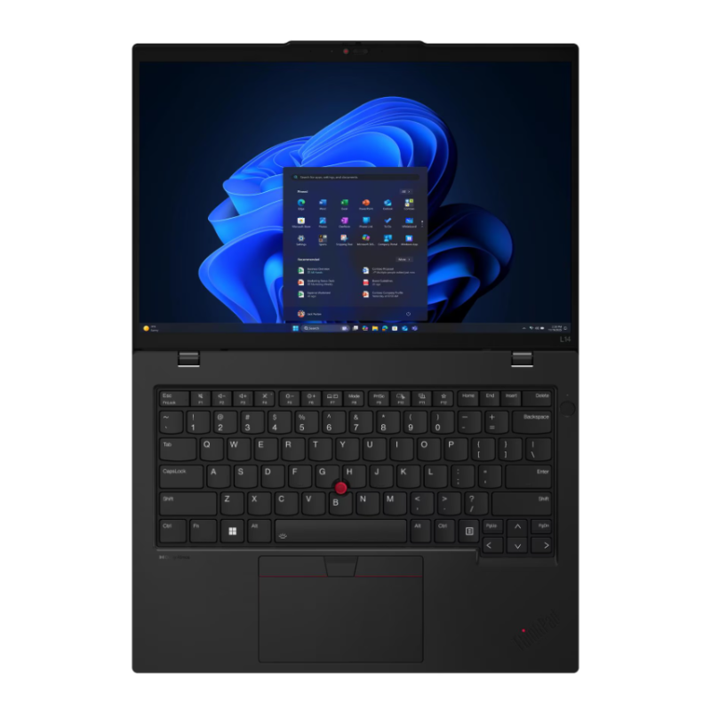 Lenovo Thinkpad T14 Gen 5, 14" WUXGA Display, Intel Core Ultra7 155U, 16GB RAM, 512GB SSD, Intel Graphics, English-Arabic Keyboard, Windows 11 Pro, 21ML000AGR