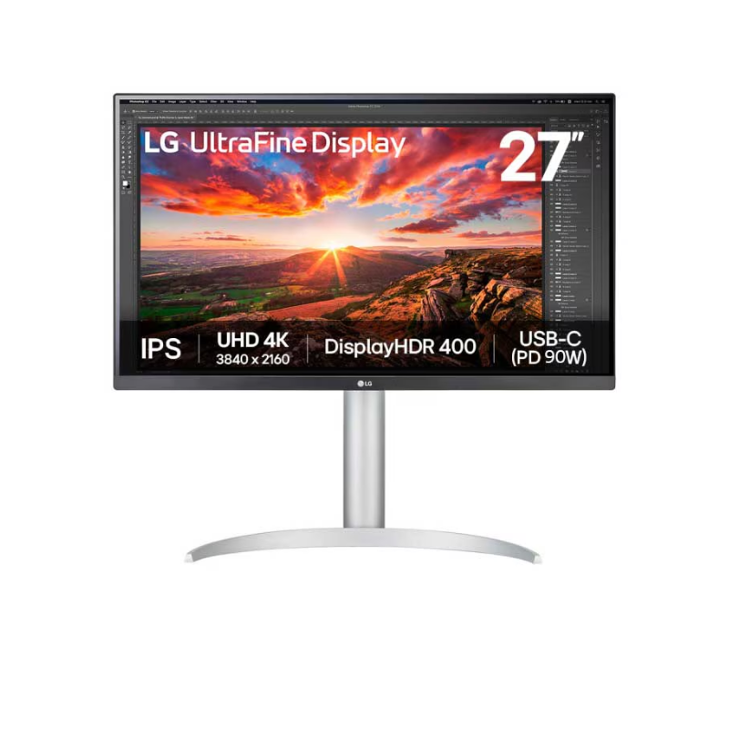 LG 27'' UHD 4K IPS Monitor with VESA DisplayHDR™ 400, 27UP850K-W