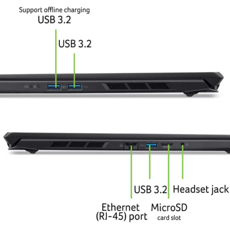 Acer Nitro V16S, 16" WQXGA 180Hz Display, Intel Core 9 270H, 16GB RAM, 1TB SSD, 8GB NDIVIA GeForce RTX 5070, Eng-Arab Keyboard, Windows 11 Home, NH.QXDEM.001