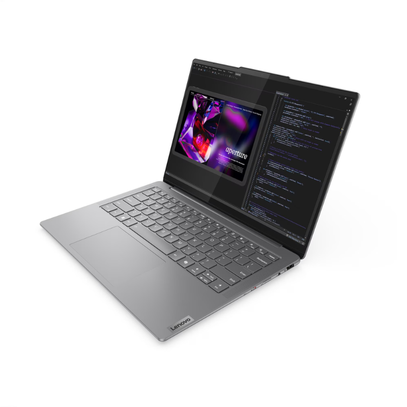 Lenovo YOGA SLIM 7 14IMH9, 14" WUXGA OLED Display, Intel Ultra 5 125H, 16GB RAM, 1TB SSD, Intel ARC Graphics, English-Arabic Keyboard, Windows 11 Home, 83CV00FNAX