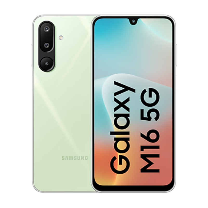 Samsung M16 5G, 16.91cm sAMOLED FHD+ Display, MediaTek Dimensity 6300, 50MP Triple Camera, 5000 mAh Battery