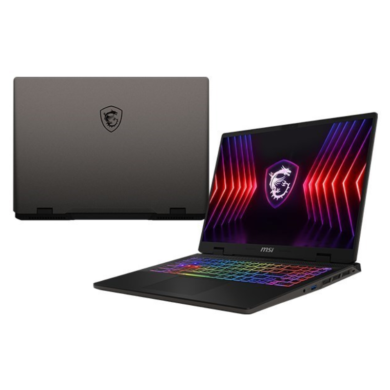 MSI Sword 16 HX B14VEKG , 16" FHD+ 144Hz Display, Intel Core i7 14650HX, 16GB RAM, 1T SSD, 6GB NVIDIA RTX 4050, English-Arabic Keyboard, Window 11 Home, 9S7-15P214-802
